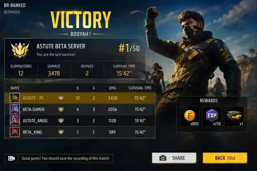 booyah victory royale victory